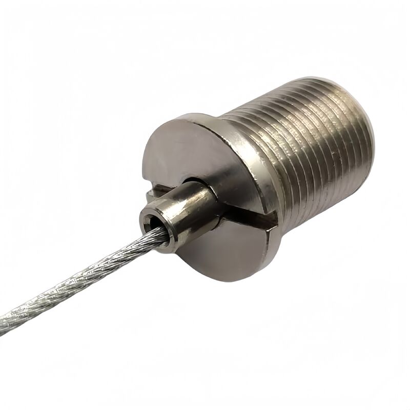 Szybki łącznik miedziany Mężczyzna Grypka kablowa z nitkami Narzędzie Materiał mosiężny Klip z liny drutowej do akcesoriów oświetleniowych