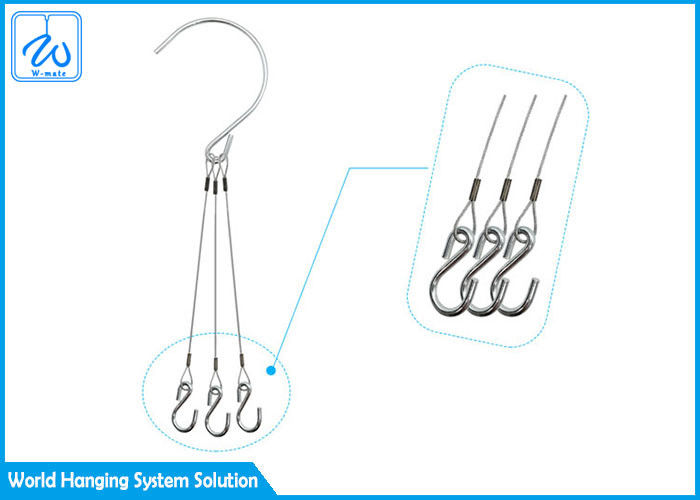 Chain Type Decorative Flower Pot Hanging Kit Double End Wire Rope Loop For Balcony