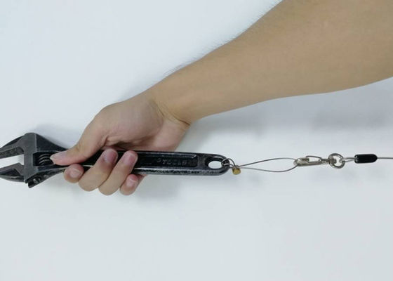 Elastyczne smycze wędkarskie / narzędzia do łodzi, chowane, spiralne z karabińczykiem