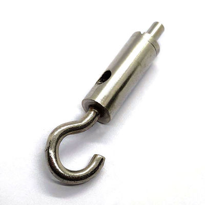 Regulowane zaciski boczne z wyjściem kabla z hakiem do lin stalowych samolotowych