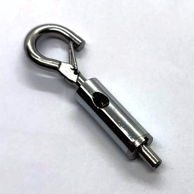 Klips do kabli z wyjściem bocznym i hakiem typu pigtail do systemu zawieszenia Wigo